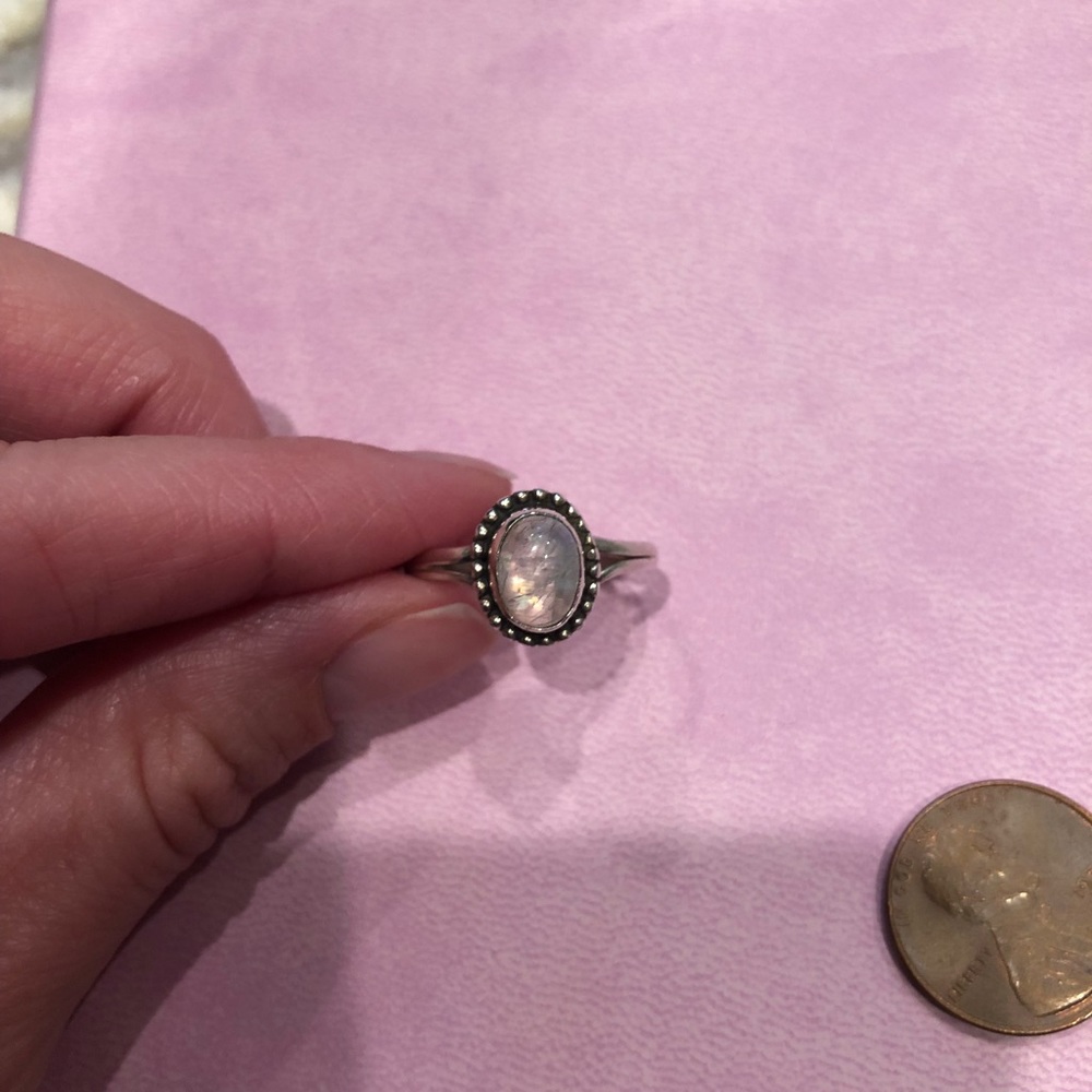 Sterling silver Moonstone ring size 7